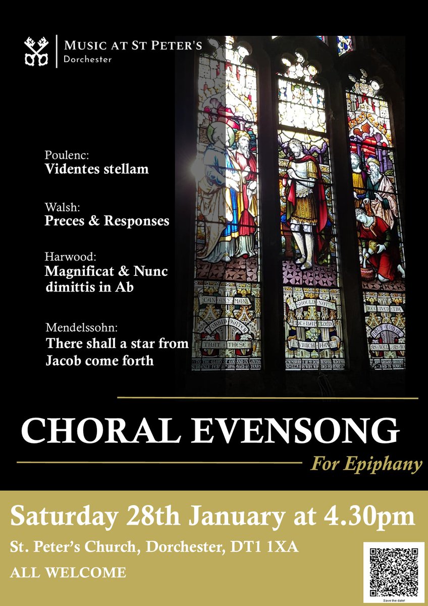 musicatstpeter's tweet photo. Happy New Year! Choral Evensong for Epiphany is on Sat 28 Jan at 4.30pm. Harwood, Walsh, Poulenc and Mendelssohn - Chris Dowie at the organ, Ian Davis directing &amp; wine to follow 🍷 New from February 2023 - Choral Eucharist on the second Sunday of each month. Look out for details! https://t.co/lJezokbxb7