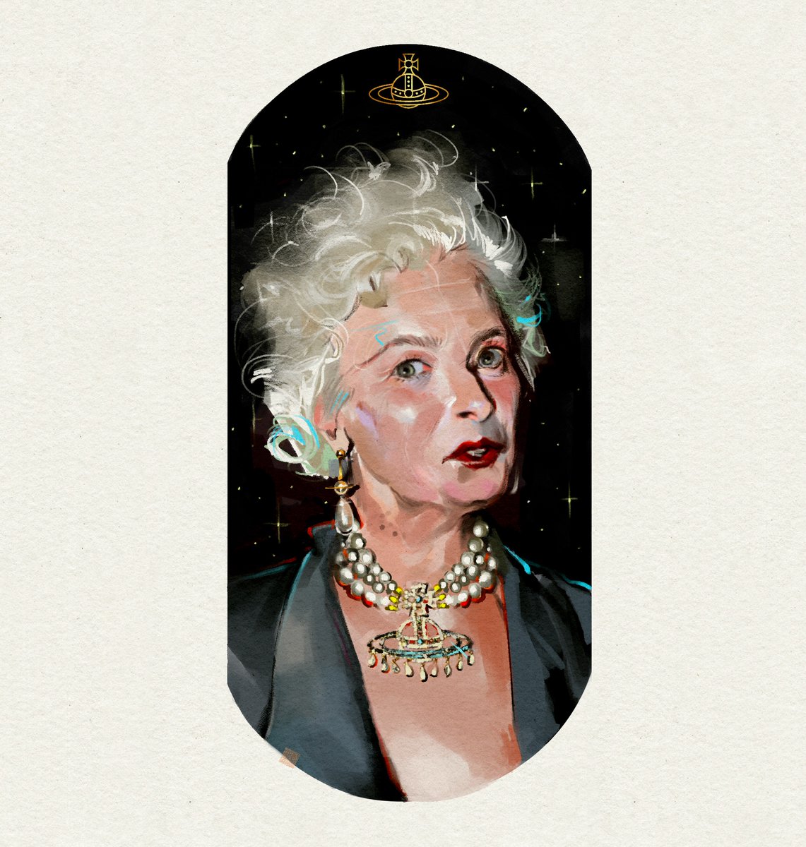 Dame Vivienne Westwood.
queen of punk