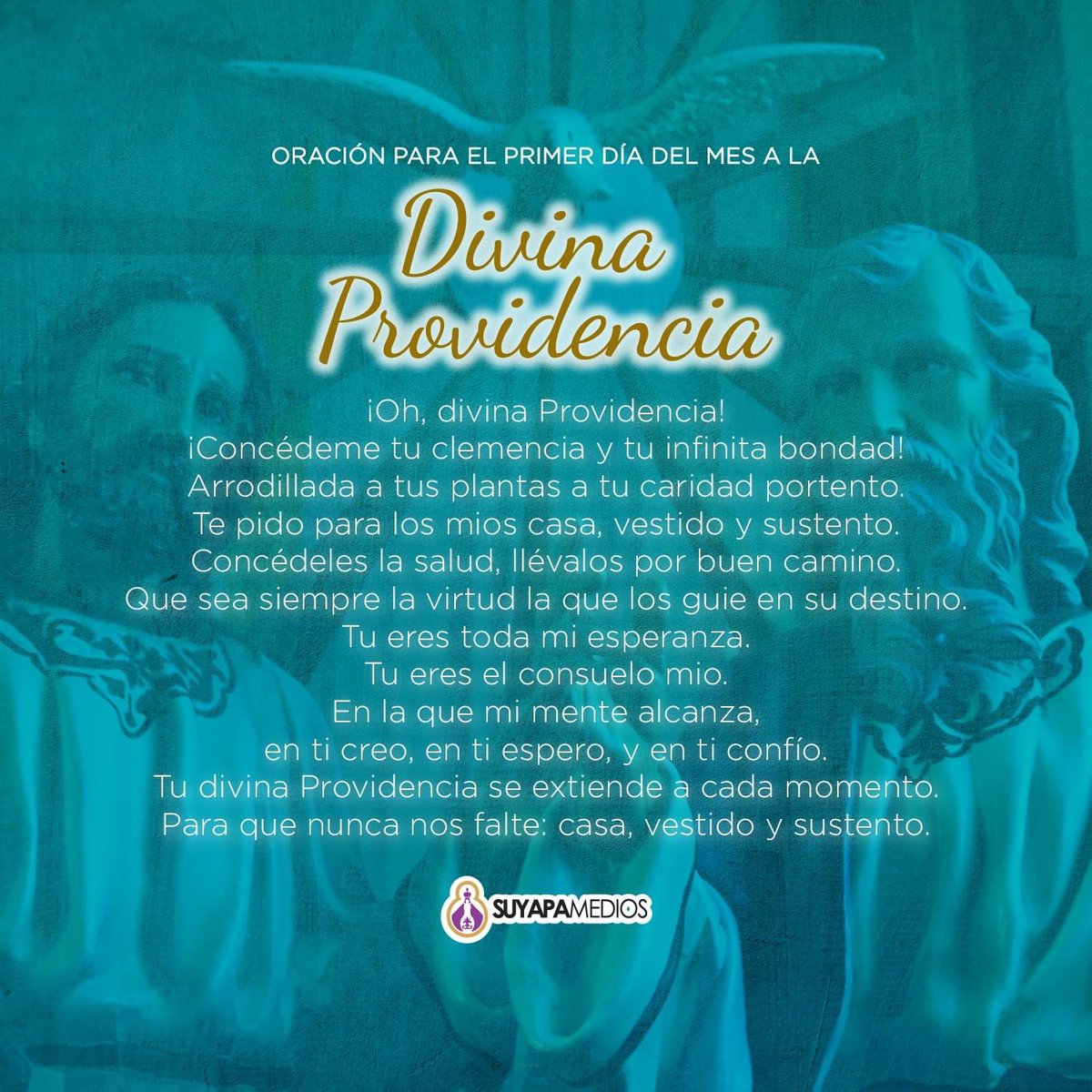 suyapamedios's tweet photo. 🕊🔥🙏 Encomendemos a Dios este nuevo año 2023 para que su Divina Providencia nunca nos falte. https://t.co/pC70V6znzp