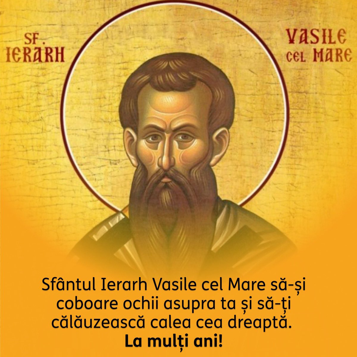 CezarVNastase's tweet photo. La mulți ani românilor 🇷🇴 care își aniversează onomastica astăzi, 01 ianuarie, de ziua Sfântului Mare Ierarh #Vasile!
#1ianuarie #SfantulVasile https://t.co/4mbZLBQWdG