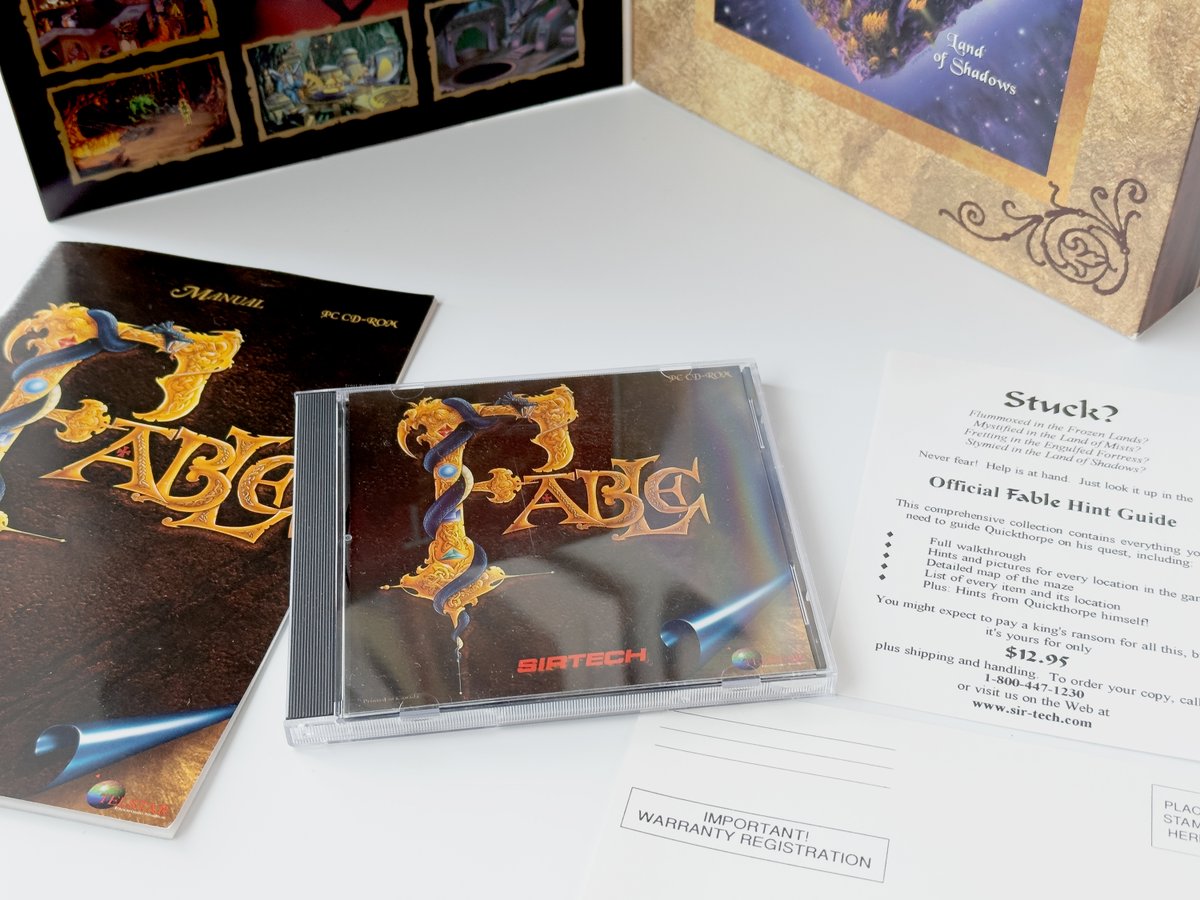 ErnstKrogtoft's tweet photo. Q-Bits from my personal collection – Fable, the last throes
https://t.co/1a4K6Eo72p
#Fable #SimbiosisInteractive #SirTech #TelstarElectronicStudios #Retrogames #BigBoxPCGames https://t.co/S65iPOb4jc