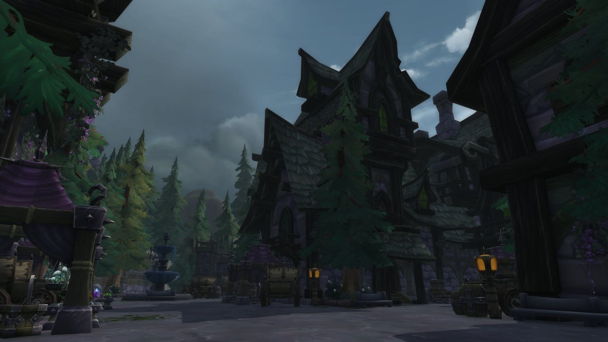 Delthir's tweet photo. Primeros avances del proyecto a largo plazo de la construcción del Norte de Lordaeron. Utilicé los edificios y la decoración nueva que metieron para hacer una ciudad renegada en la cima de una montaña. 

La terminé unas semanas y ha quedado así 🤔
#EpsilonWoW https://t.co/WmMvZLz5zU