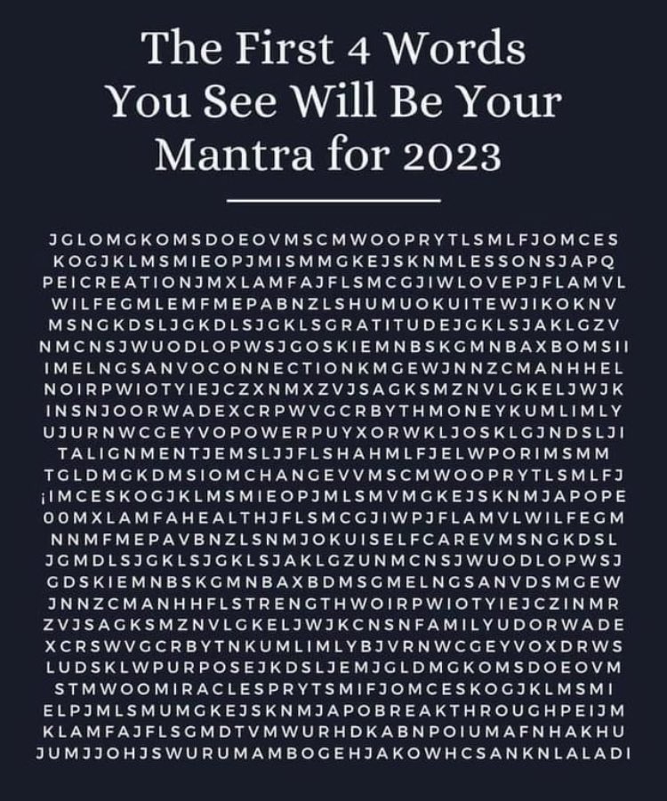 do_epic_things's tweet photo. What will be your 2023 mantra? Strength - family  - connections  - gratitude are mine. https://t.co/DCfmyNC0Hh