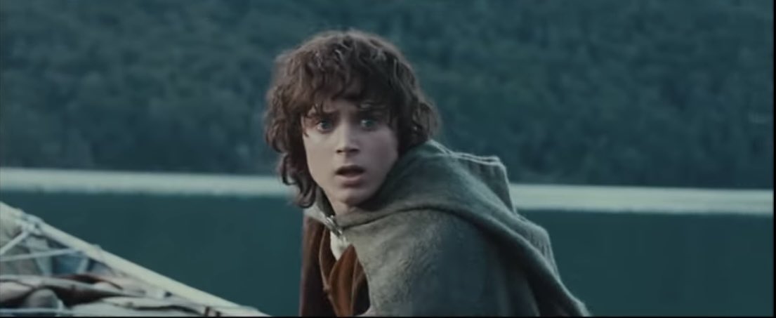 filigreyhaven's tweet photo. in case this scene doesn’t give you enough angst, here’s a little reminder that frodo’s parents died in a boating accident, presumably drowned. he already lost them, he can’t lose his sam too.. https://t.co/0hiJ0DXXQN