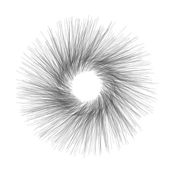 Tartbrbr's tweet photo. Steal like an artist #genuary #genuary6 #genuary2023 #creativecoding
#eye #radialsymmetry

What did I steal? https://t.co/17yjSBemNM