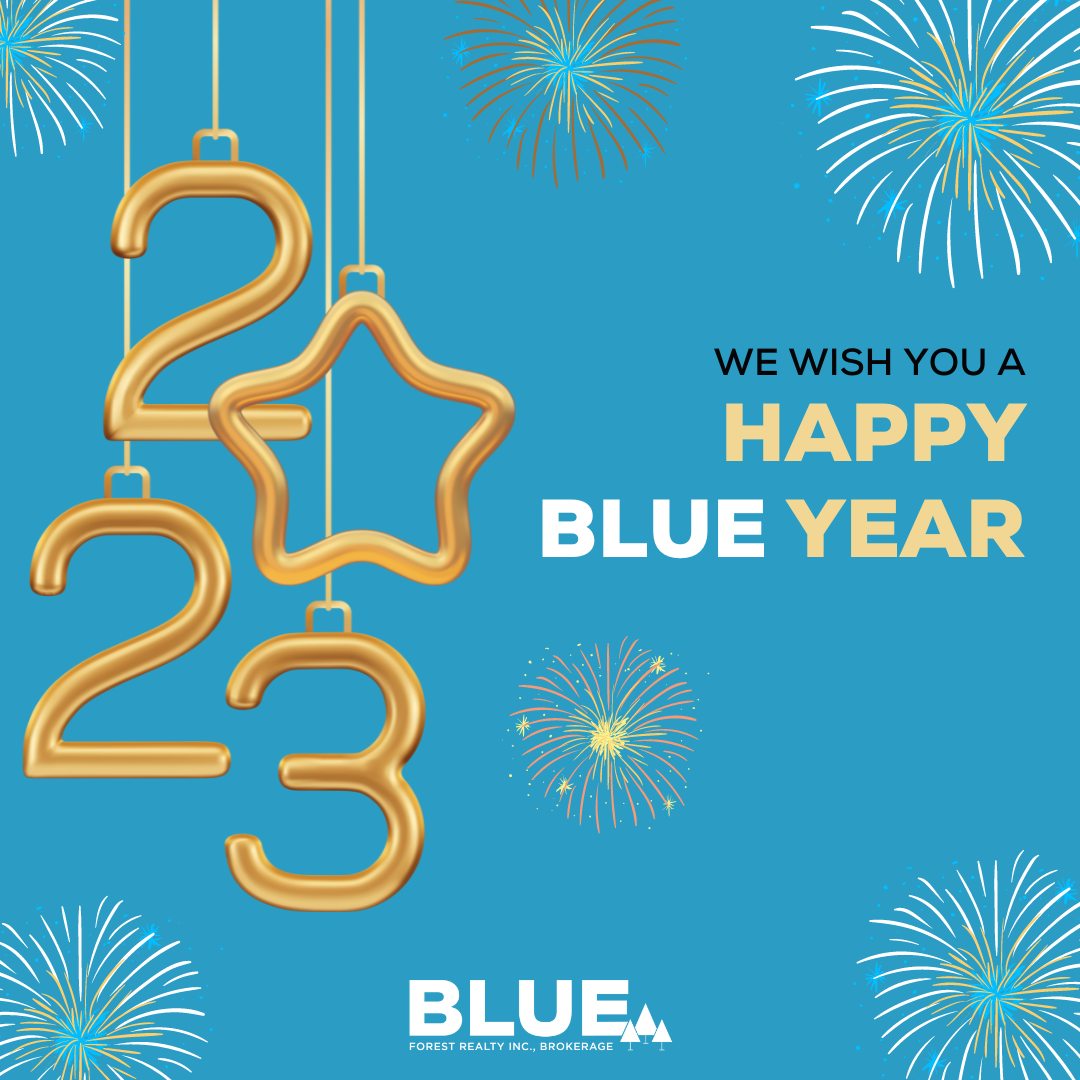 Wishing you and yours a wonderful 2023!
.
.
#happynewyear #blueforestrealty #ldnont 
#outwiththeold #inwiththeblue #paintthetownblue