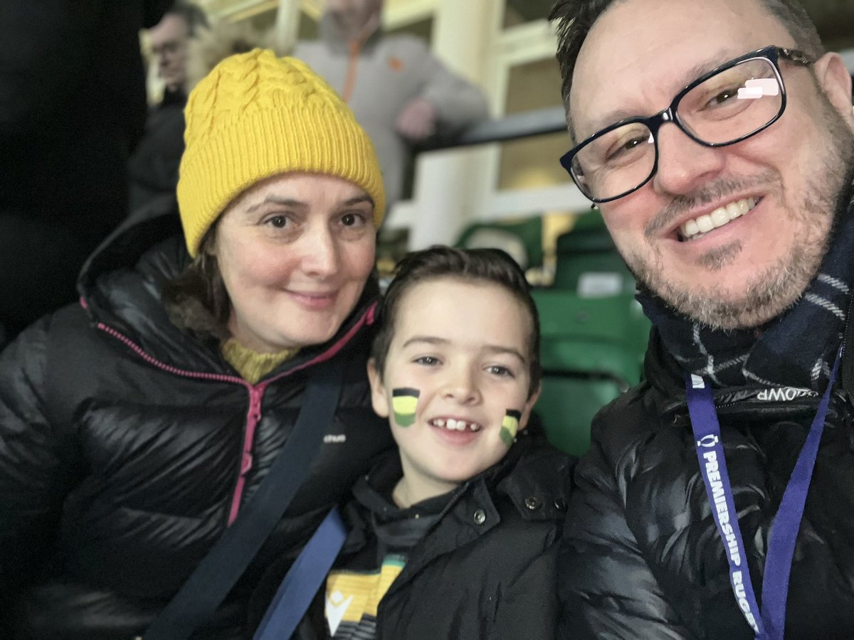 Great game at the Gardens <a href="/SaintsRugby/">Northampton Saints 😇</a> Awesome atmosphere. Awesome result. Awesome hail storm. 🖤💚💛