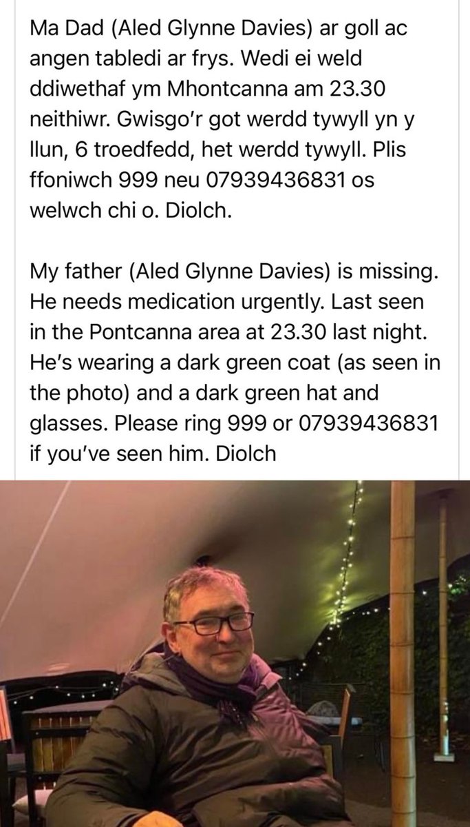 Plis rhannwch. Please share