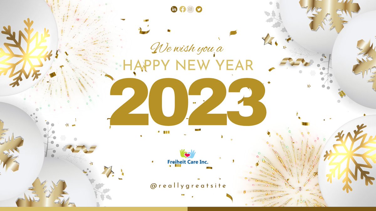 We would like to wish everyone a happy and prosperous New Year 2023! May this be a year of joy, success, and growth for all! 
#happynewyear2023wishes #happynew #caregiving #caregivers #HomeCare