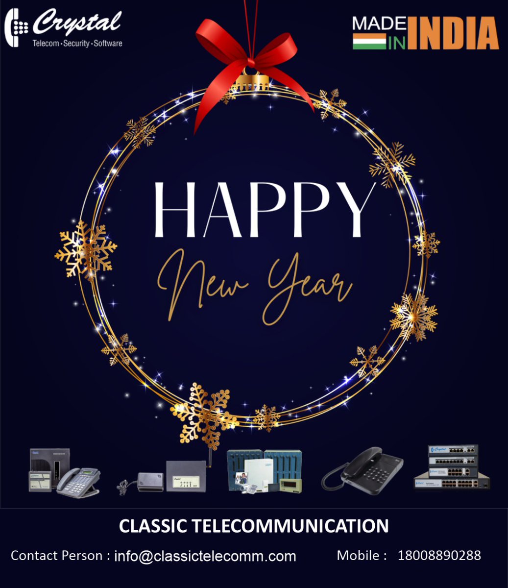 ClassicTelecomm's tweet image. Thanks to all who have supported us in 2022 ....

#videointercom 

#ipphones 
#ippbx 
#cctvinstallation 
#videoconferencing
#interactivedisplay 
#audiosolutions 
#wifisolutions 
Pings us at 18008890288
or
 
Email us at info@classictelecomm.com

Offices at #Kolkata &amp;amp; #Siliguri