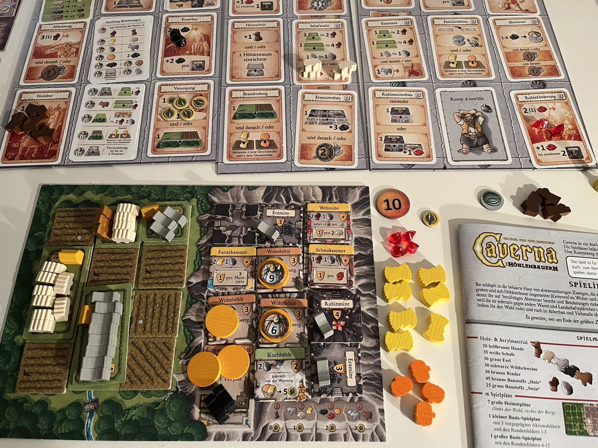tari_berlin's tweet image. Das Jahr fängt gut an. 108 Punkte im Solo Spiel #Caverna.