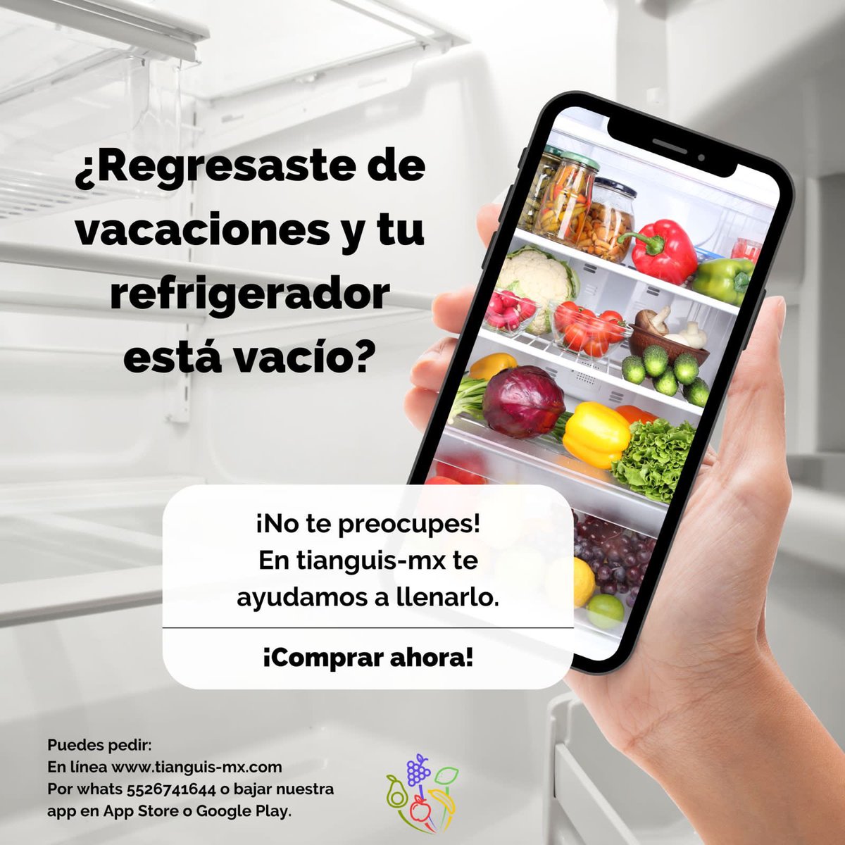 Empieza el 2023 con el pie derecho, con tus propósitos claros y con tu refrigerador y despensa llenos. En <a href="/MxTianguis/">Tianguis-mx</a> estamos a tus órdenes.  tianguis-mx.com 5526-74-1644