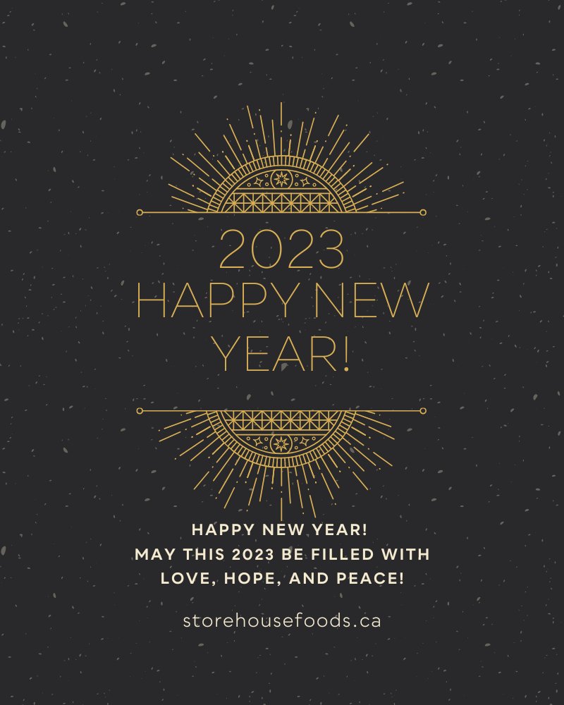 What a year! 
From the Team: Happy New Year!!! 
.
.
.
.
#happynewyear #2018 #2019 #newyear #lacombe #alberta #canada #storehousefoods #goodfarmersgoodfood #fromourfamilytoyours #drygoods #canadabulksales #canadawholesale #bulkfood #commodities #beans #lentils #grains #oats