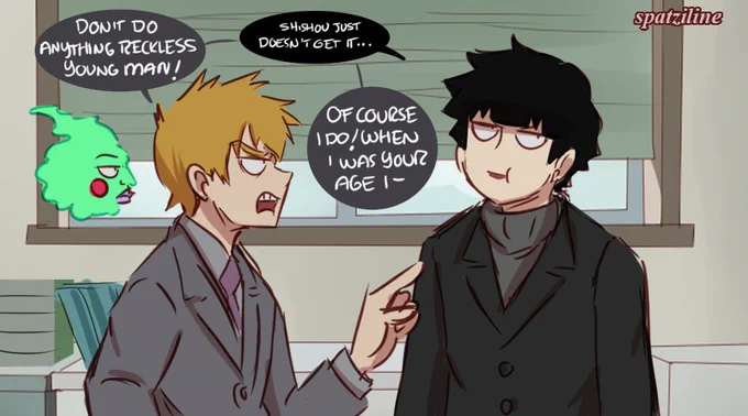 Reigen vs his young adult son Mob (based on an incorrect quote) #mobpsycho100 #mp100 #reigenarataka 