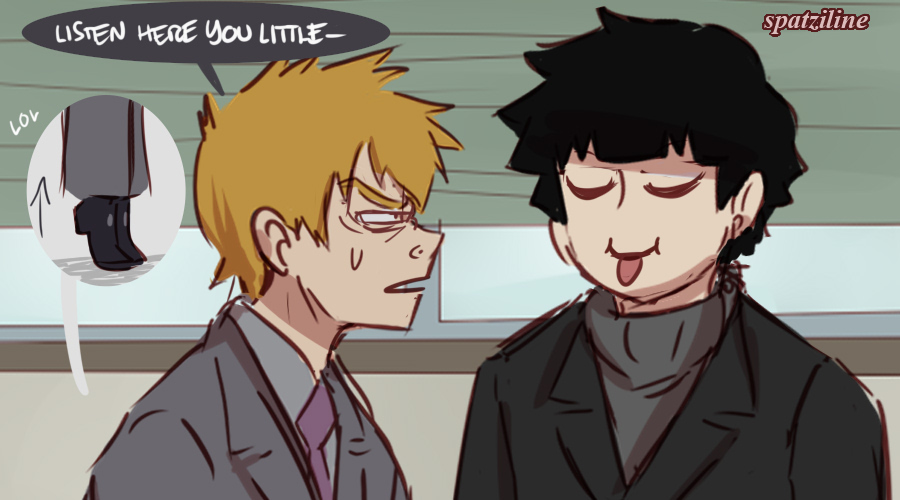 Reigen vs his young adult son Mob (based on an incorrect quote) #mobpsycho100 #mp100 #reigenarataka
