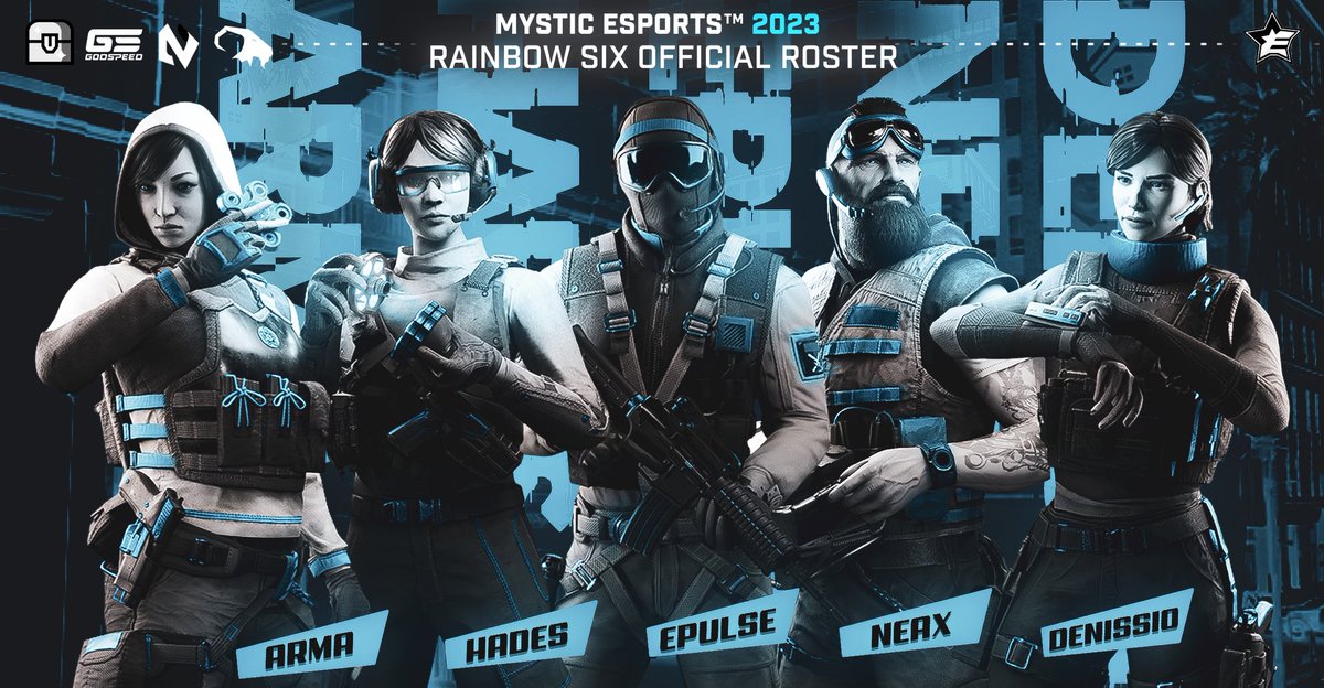 MysticEsportsOP's tweet image. WELCOME Mystic Esports @Rainbow6Mobile 2023 Roster 🎮

🇫🇷 @ManagerCible (M)
🇷🇸 @ePulseeee 
🇷🇺 @NeaxR6M 
🇳🇱 @DenissioCODM 
🇷🇺 @hadesmoya 
🇧🇾 @armar6m

#MYSTICNATION | #StayMystic ⚔️