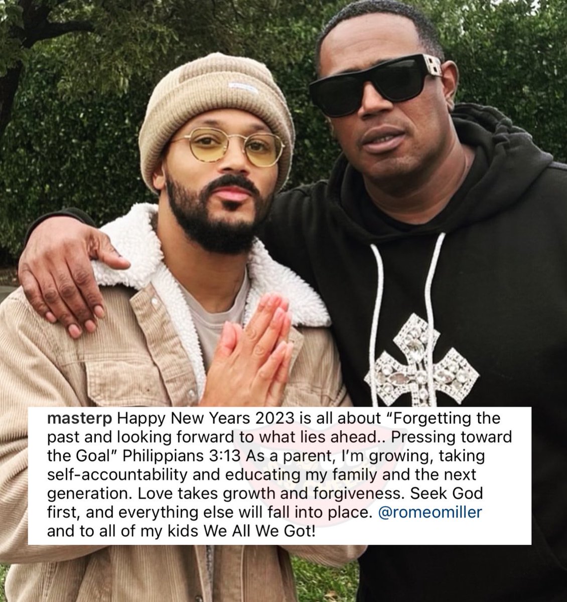 SaycheeseDGTL's tweet photo. Master P &amp; Romeo link up to settle differences https://t.co/1PMqvEyL2S