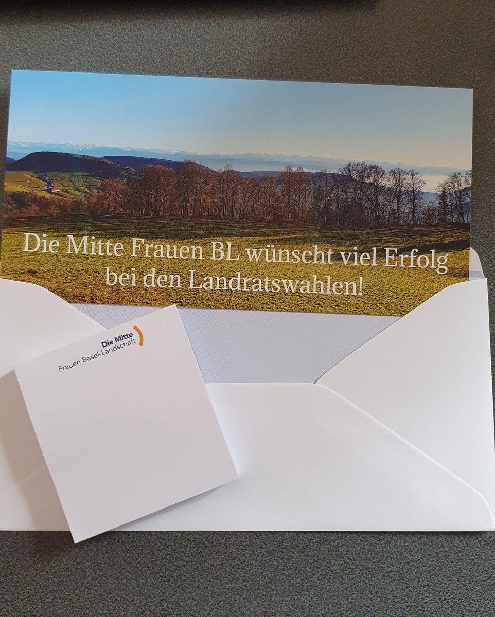 Die Mitte Frauen Basel-Landschaft (@mittefrauenbl) on Twitter photo Wir wünschen allen ein frohes neues Jahr!🍀 Und den Kandidierenden der <a href="/DieMitte_BL/">Die Mitte Basel-Landschaft</a> schon jetzt viel Erfolg bei den Wahlen! #liste5
Die Kandidatinnen erhalten in diesen Tagen einen kleinen handschriftlichen Gruss von uns📬 Wir wünschen allen ein frohes neues Jahr!🍀 Und den Kandidierenden der <a href="/DieMitte_BL/">Die Mitte Basel-Landschaft</a> schon jetzt viel Erfolg bei den Wahlen! #liste5
Die Kandidatinnen erhalten in diesen Tagen einen kleinen handschriftlichen Gruss von uns📬