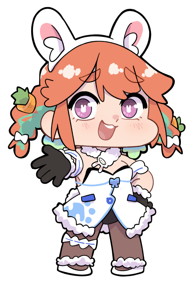 小鳥遊キアラ ,兎田ぺこら 「ぺこ ぺこ ぺこ 」|Cristina Manzanita 🦝🐔 🚨WORKING, THANK YOU!🚨のイラスト