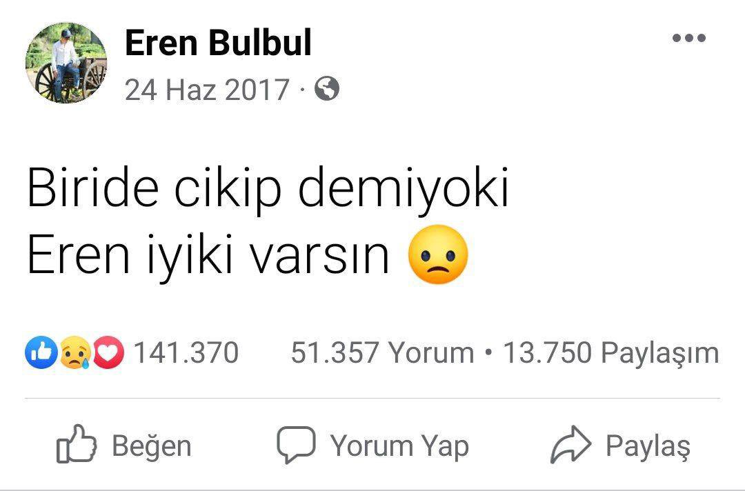 Iyiki varsın Eren
Mekanın cennet olsun
Doğum günün kutlu olsun