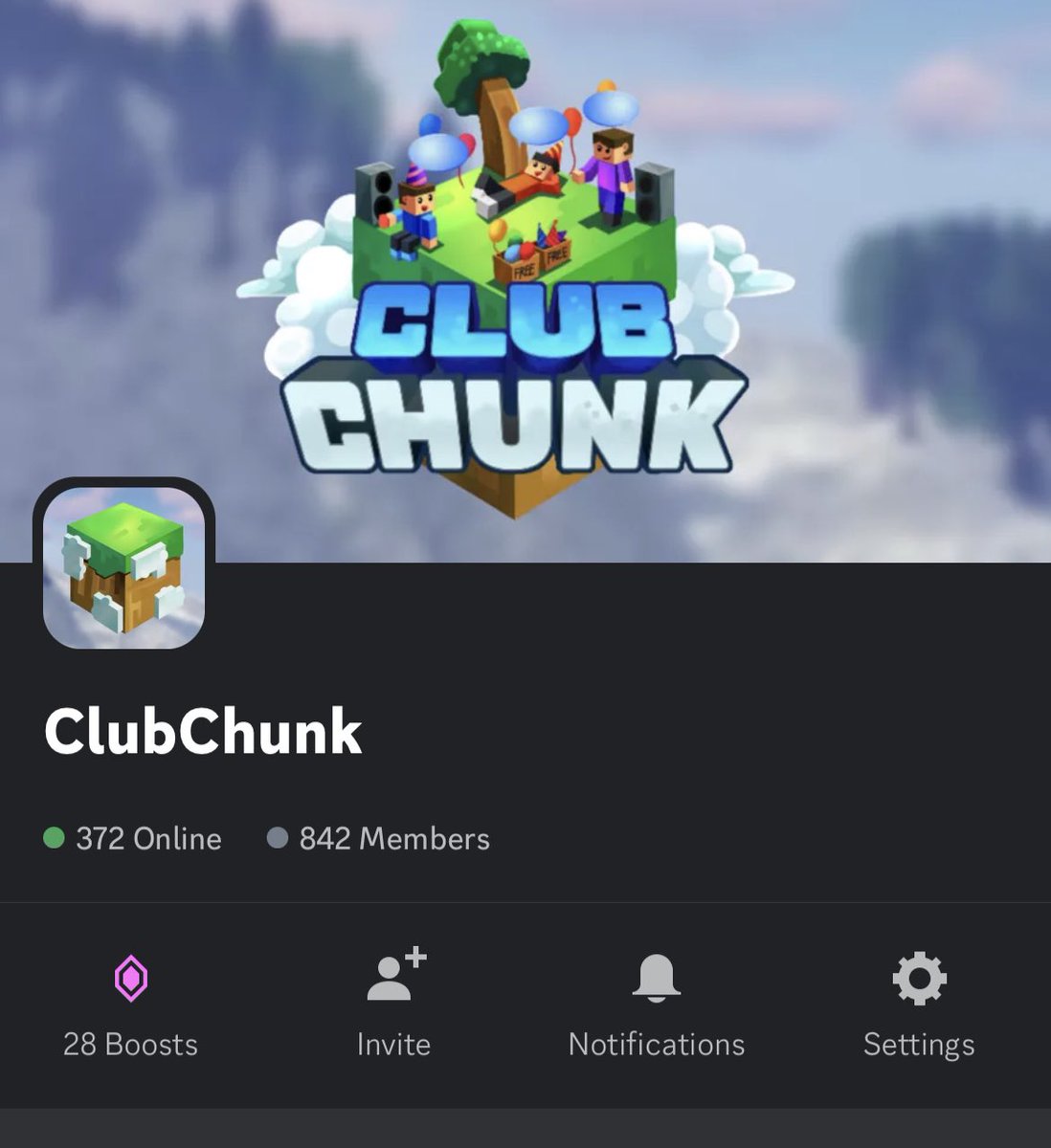 Hype growing daily

discord.gg/clubchunk Come join the early access club