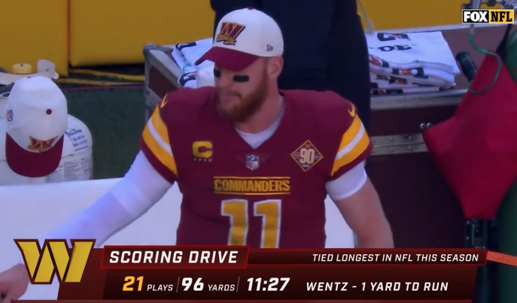 NFL's tweet image. One heck of a drive.