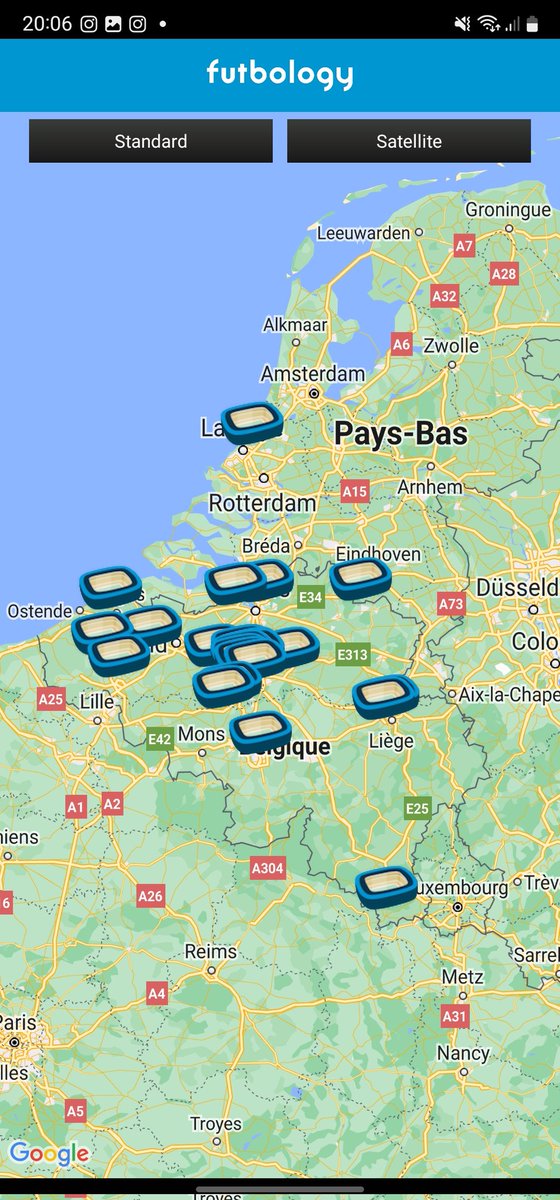 Mon année 2022 dans le foot mais il manque énormément d'équipe et stade qui ne sont pas dans l'app