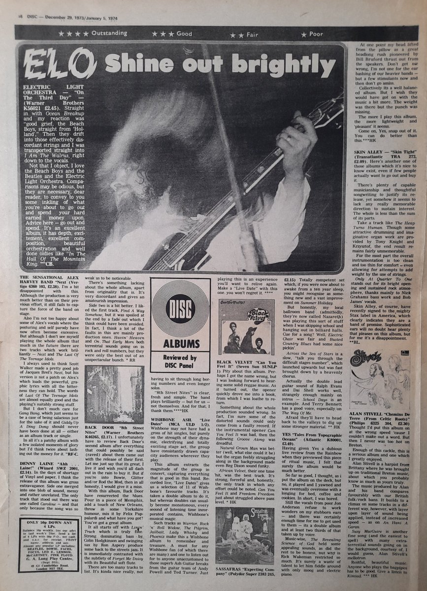 Graeme Wood on Twitter "RT woodg31 From December 1973 DISC WEEKLY