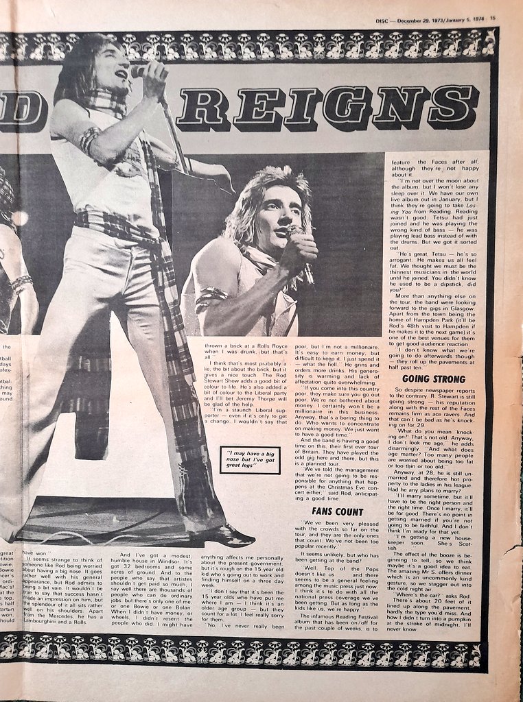 Graeme Wood on Twitter "From December 1973 DISC WEEKLY features Queen
