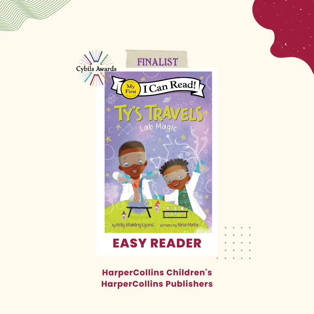 CybilsAwards's tweet image. TY&apos;S TRAVELS: LAB MAGIC by @kelstarly, ill. @MsBeautifique, published by @HarperCollins | nominated by @mama_librarian 

#CYBILS2022 #EasyReader Finalist