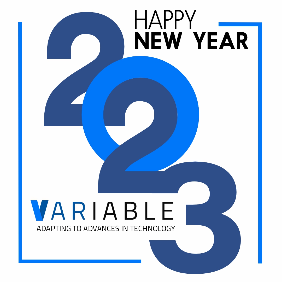 variable_data's tweet photo. Happy New Year 2023 from Variable! As we enter the new year, we want to express our gratitude for your continued support and partnership. We are excited for all the opportunities that the new year will bring, and we look forward to working with you to make 2023 a success. https://t.co/7bsr7T8DgA