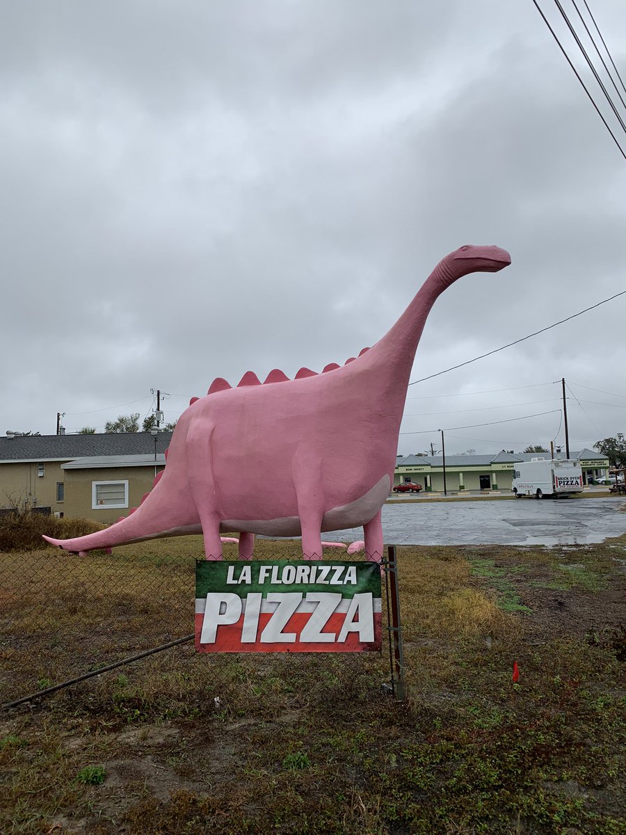 More pix of the PeptoSaurus off of the 19 in Spring Hill!

🍕 🦕 

More kooky roadside art please 

#roadsideweirdness #roadsidekitsch #roadsideamerica