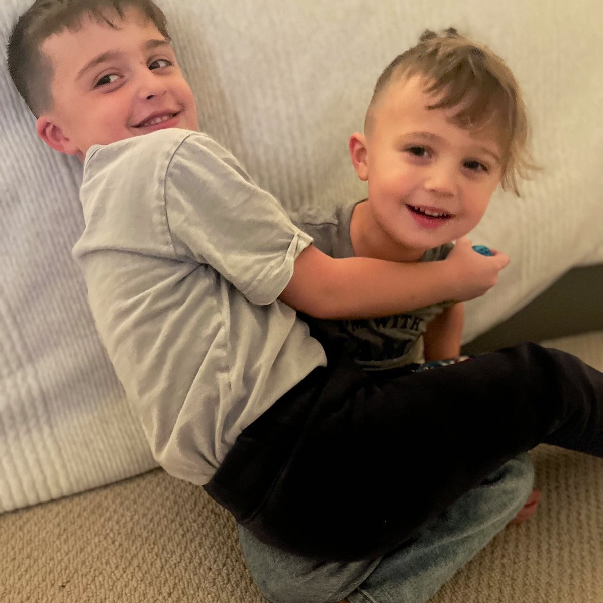 _GiannaHarrison's tweet photo. Currently at the "mom and dad can hardly wait for school to start again" portion of the most wonderful time of the year 😅 #HappyNewYear2023 https://t.co/zhkDM3LvKr