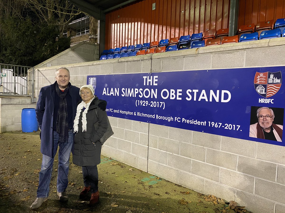 Chairman @RobertWRossEsq visited @HRBFC today with member Tessa Le Bars celebrating the legacy of Alan Simpson OBE #Comedy23 #comedyhistorian #steptoeandson #GaltonandSimpson