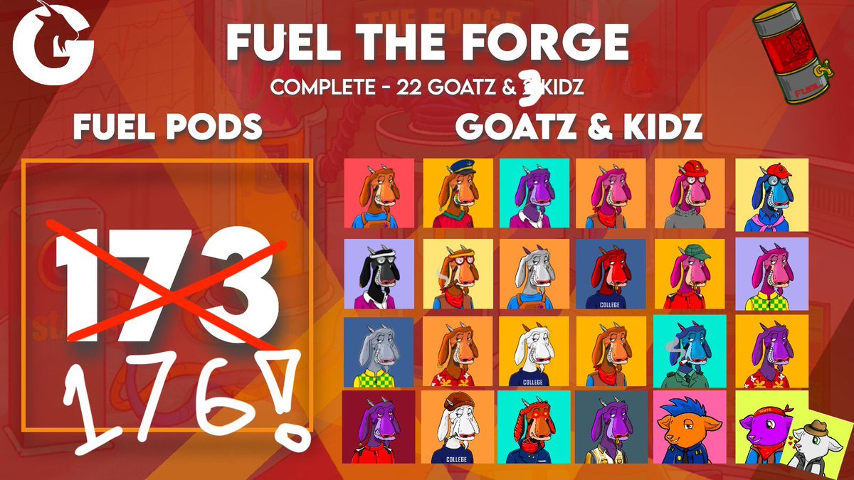 fueltheforge's tweet photo. It’s official! We have drawn the winners, and the announcements are in discord. 

Congrats to @hirtme @BigBucksNFT11 @Brushdawg @peteoconnell &amp; @dchag416 on your prizes!

Prizes will be sent later this evening. 
More thoughts on the event to come later! https://t.co/UmwK7guZf2