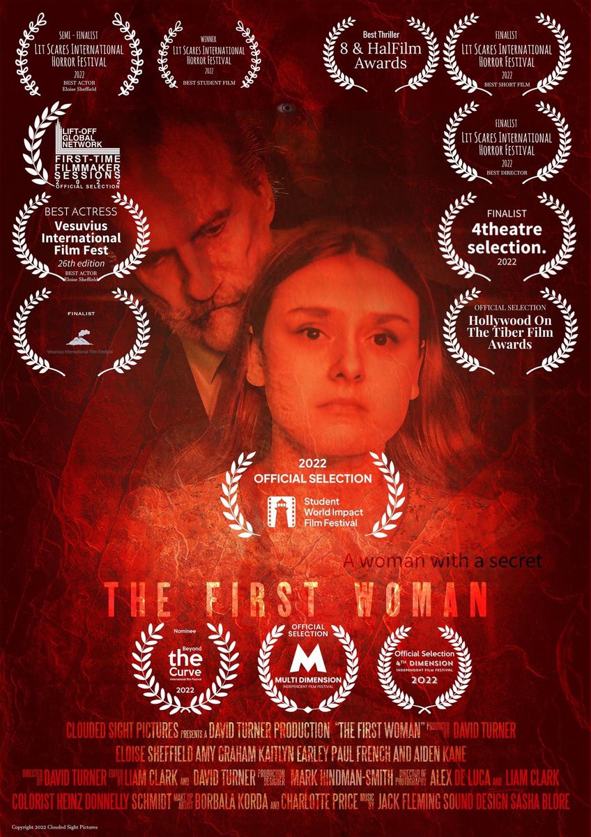 For a limited time only The First Woman will be available to watch for free on YouTube with the premiere starting at 6pm on Thursday 5th January 2023 and will be removed exactly one week later on 12th January 2023.

Join us as the first people to see this award winning short.