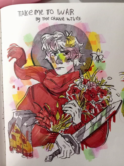 Trust me im trying to learn markers but idk how to do it carefully Anyway heres #cherriDTIYStcw  i really adore the original art style and its been lots of fun!! :Dd#traffictwt  