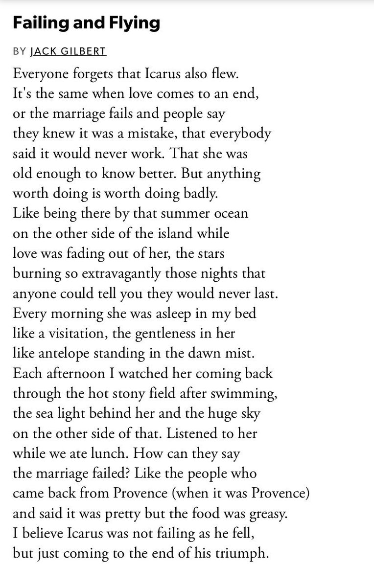 But anything worth doing is worth doing badly.