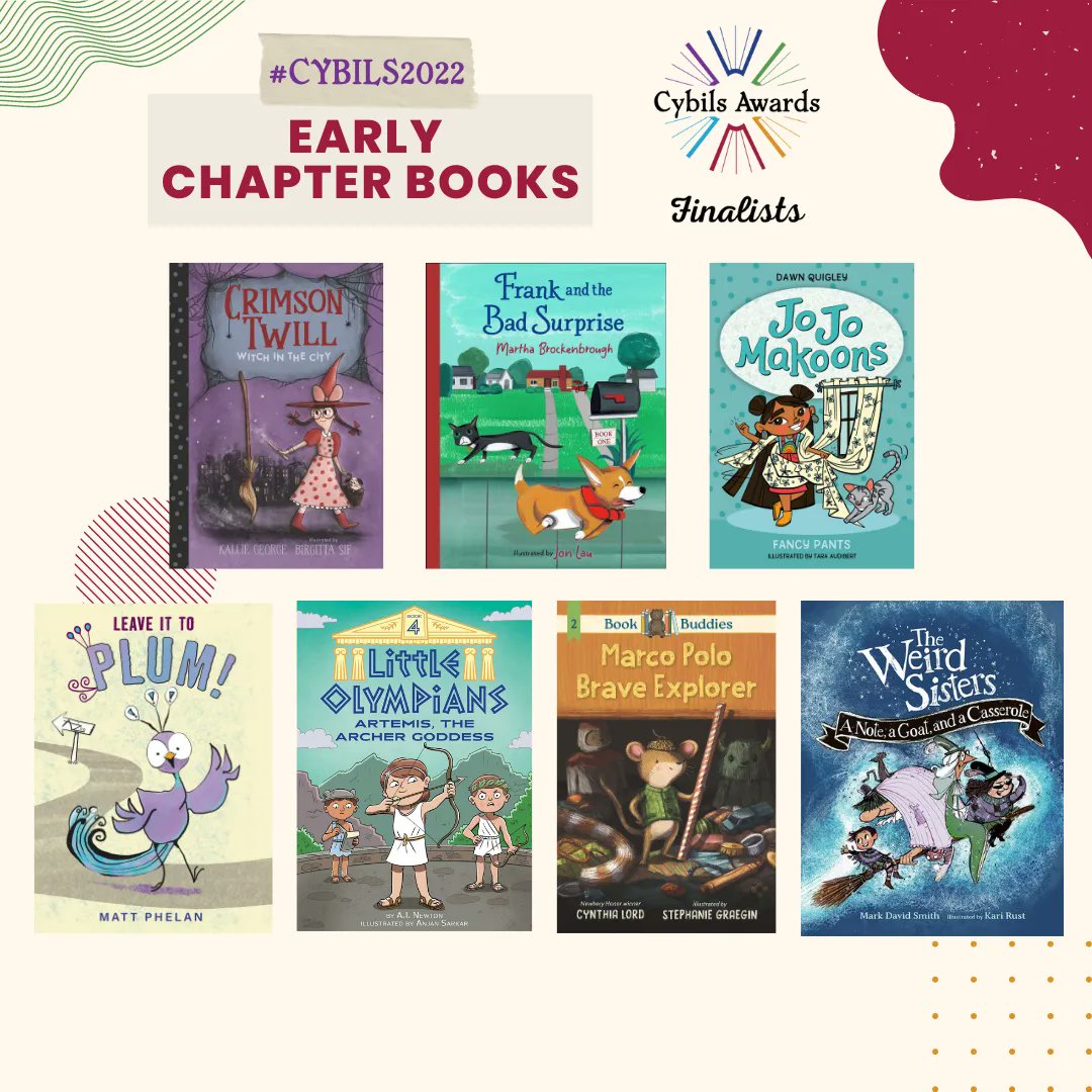 CybilsAwards's tweet photo. Introducing the books that new readers can read for themselves (and still enjoy hearing read aloud to them!) Meet the #CYBILS2022 Early Chapter Book FInalists
#KidLit #ReadAloudBooks #BookTwitter #FamlyTime https://t.co/ogfLm6G5eX