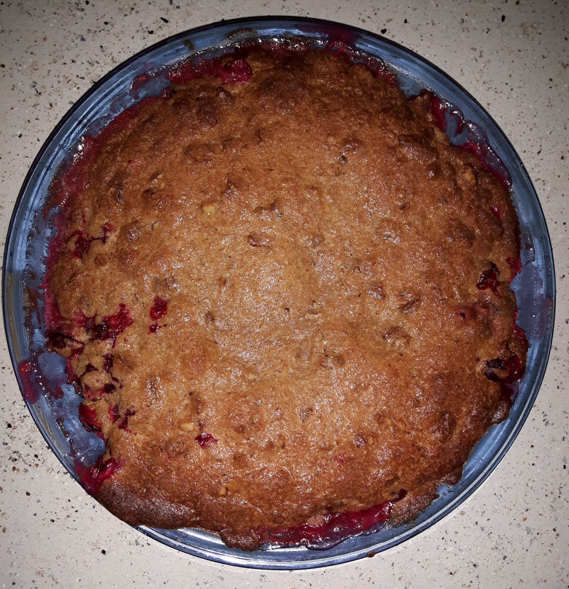 Cangirl41's tweet image. Starting off the new year with a cranberry torte. Sorry @calmecam but it's not gluten free. #kitswhocook