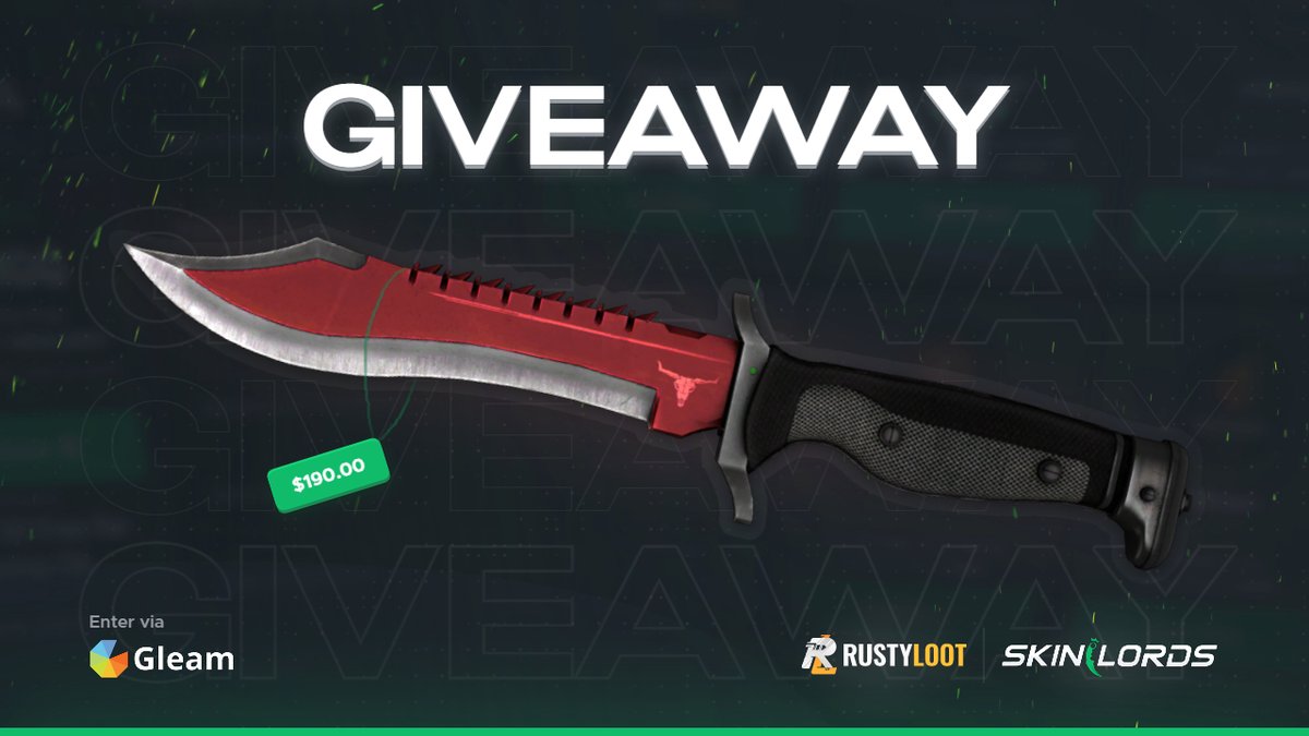 SkinLords's tweet photo. Bowie Knife Autotronic 🎁 CSGO Knife Giveaway!

✅ To enter:
- Visit: https://t.co/RLUMjl7AVF

Rolls at the end of the month! Good luck! https://t.co/A1Px5B4PVF