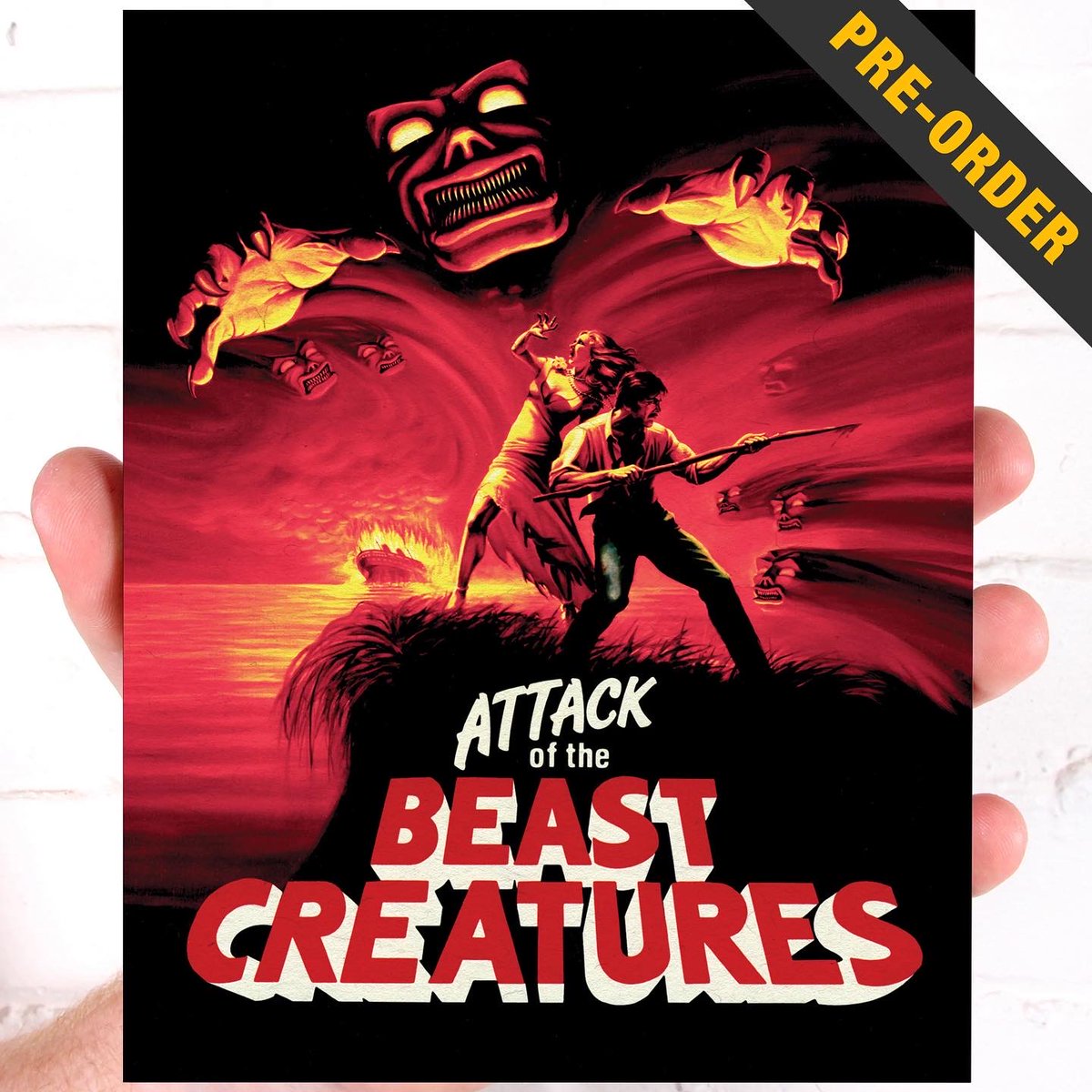 disc_connected's tweet photo. ***ANNOUNCEMENT***

Available to order now from @vinegarsyndrome #PartnerLabel @filmarchive: #AttackOfTheBeastCreatures (1985)!

A beloved regional horror vortex that was conjured in Connecticut, ATTACK OF THE BEAST CREATURES is a triumph of low budget ingenuity. https://t.co/VZwmBuEGwu