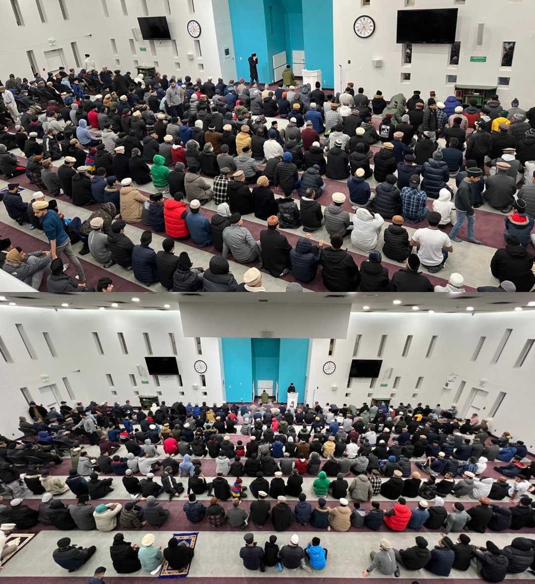 What a beautiful sight. Children, youth, and elderly, starting the new year by supplicating to Allah for prosperity, health and happiness in both the worlds and for the success of their faith, family, and nation 🍁.