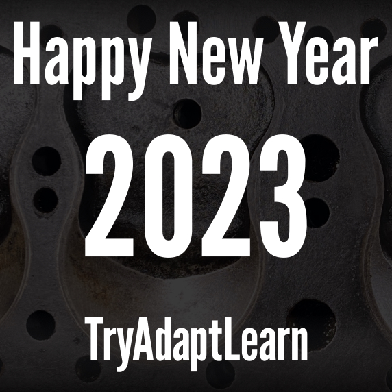 TryAdaptLearn's tweet image. Happy New year!  We are hoping for a great year 2023 to share with you. 
#2023 #HappyNewYear #TryAdaptLearn #newday #newweek #newmonth #newyear #2023NewYear #HappyNewYear2023