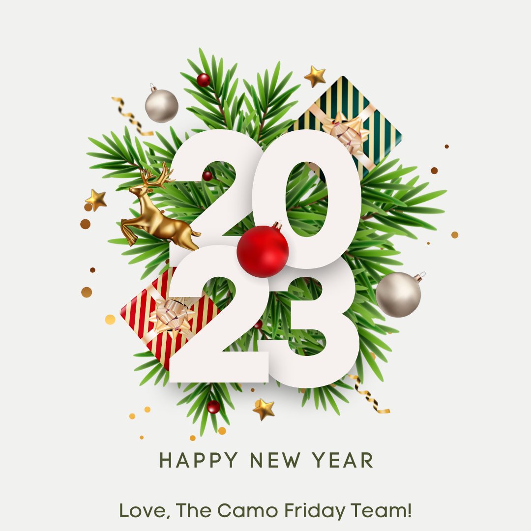 Happy New Year! 

"There comes a day when you realize turning the page is the best feeling in the world, because you realize there is so much more to the book than the page you were stuck on." - Zayn Malik

We wish you all health and happiness in 2023!