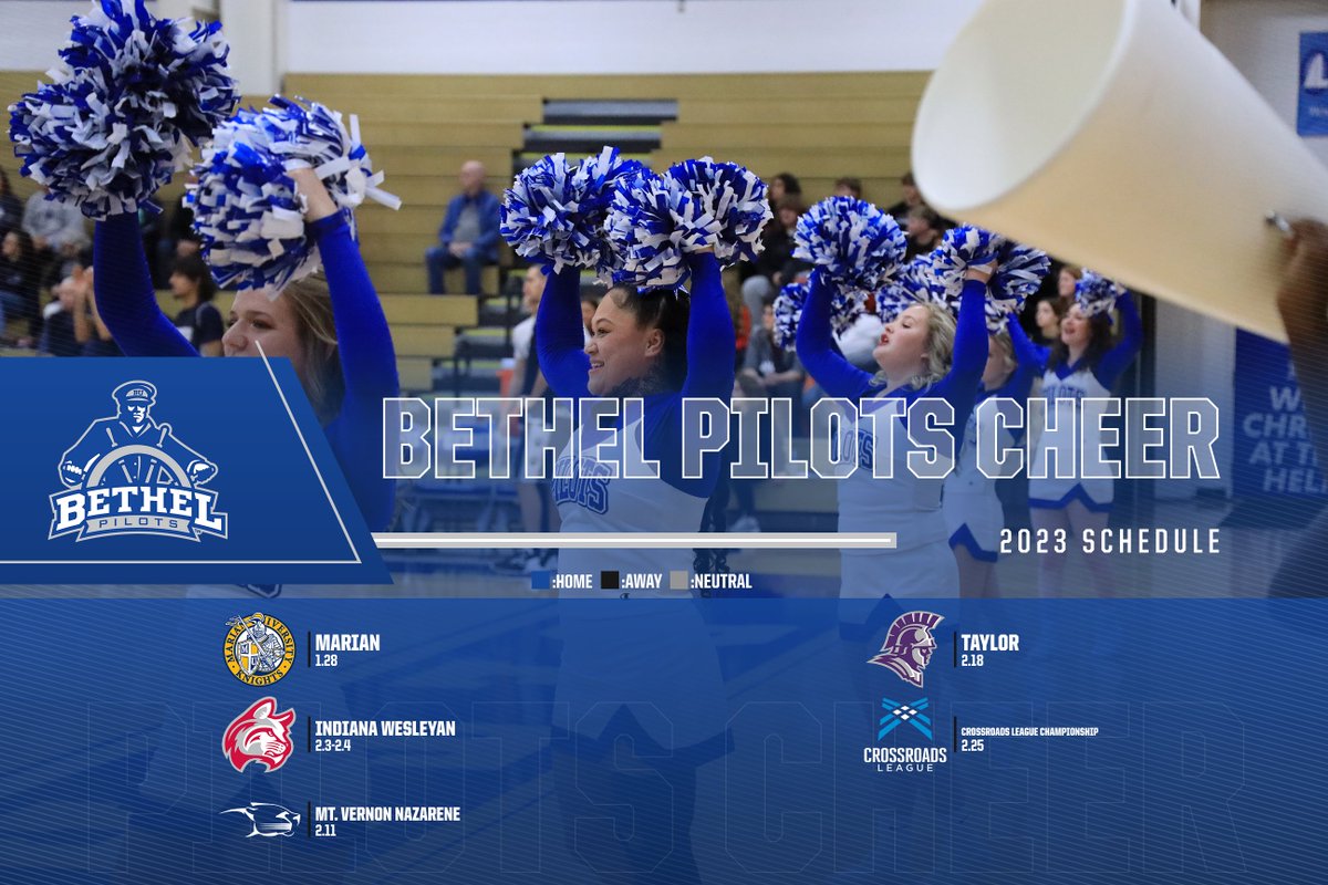 BUPilots's tweet photo. New Year, new schedules released! Check out the 2023 campaigns for Baseball, Softball, Cheer, and Women's Lacrosse. #anchorup https://t.co/yGI9ZnYBEW