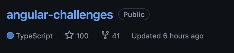 laforge_toma's tweet image. Hi everyone and happy new year. 
I would like to thank everyone who supported my work by giving a star to the #angularChallenges project on GitHub. It has just reached 100 stars! 😱🙏🙏🥳