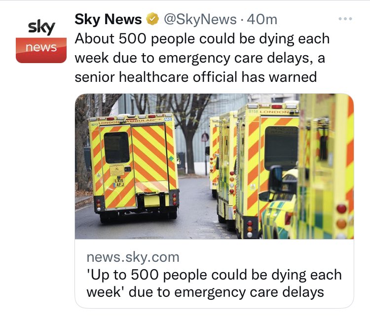 They are freezing you, starving you & then preventing you from getting emergency care. The perfect Tory death storm...