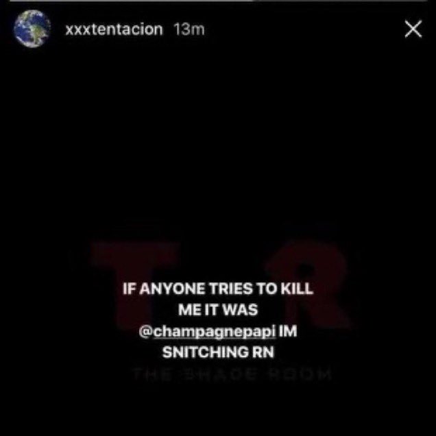 Qurandale's tweet photo. @DailyLoud Drake dissed xxx multiple times in his songs after his death , plus this picture , what more proof do we need ? https://t.co/0qYHcpAFnz