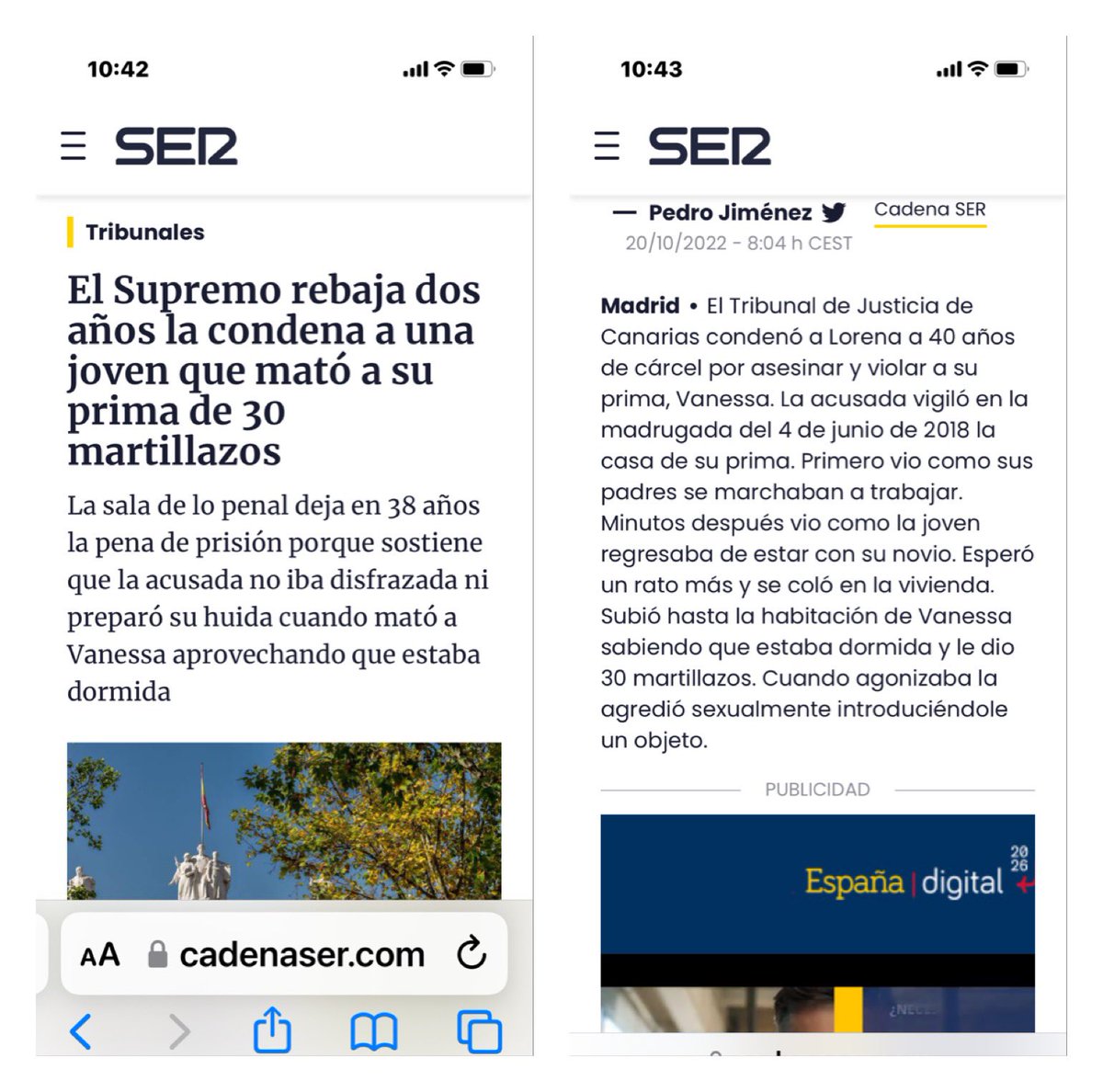 La joven que mató y violó a su prima es un hombre violador y asesino que dice que se siente mujer. 

Nunca jamas volveré a votar a los partidos de izquierda que han aprobado la ley que obliga a la familia de la víctima a decir que a su hija la ha violado una mujer.